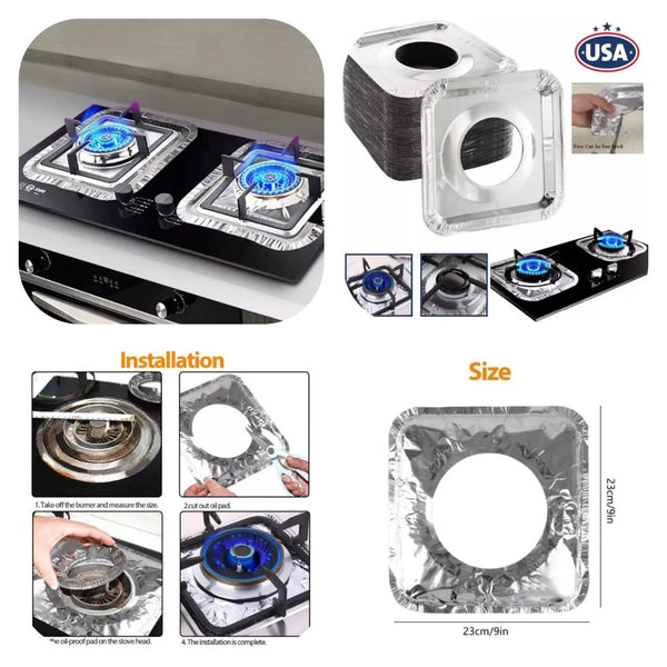 Aluminum Foil Stove Cover (10Pcs Set) | With free Home Delivery